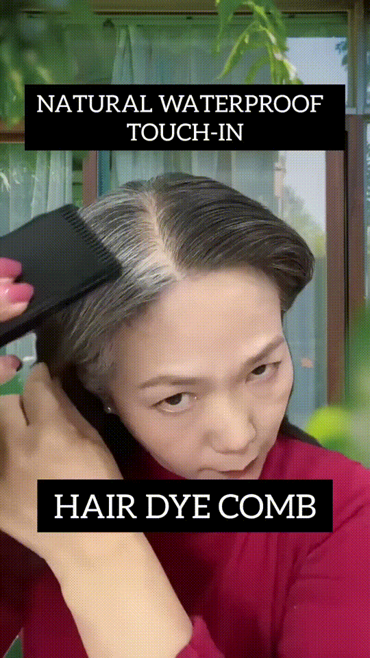 Portable 2 in1 Hair Dye Stick - Black